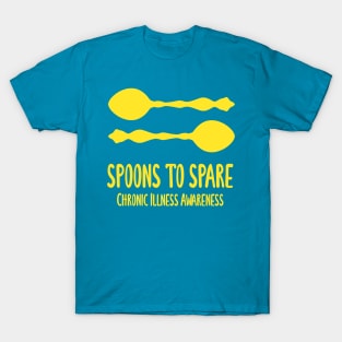 Spoons To Spare - Chronic Illness Awareness (Yellow) T-Shirt